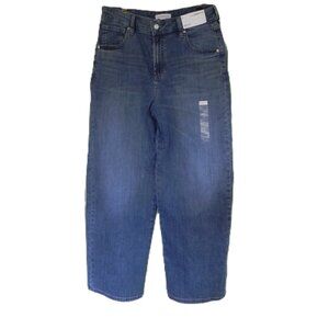 NWT Liz Claiborne Women's High Rise & Wide Leg Jean Size 8 - Parkside wash